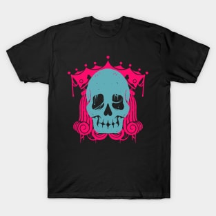 skull with king crown T-Shirt